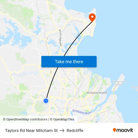 Taylors Rd Near Mitcham St to Redcliffe map
