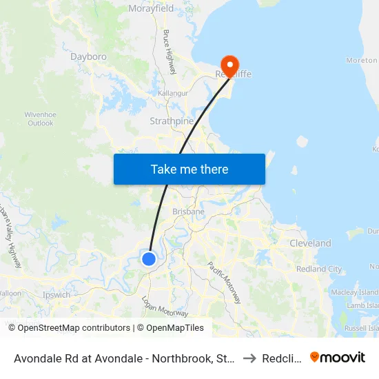 Avondale Rd at Avondale - Northbrook, Stop 60 to Redcliffe map