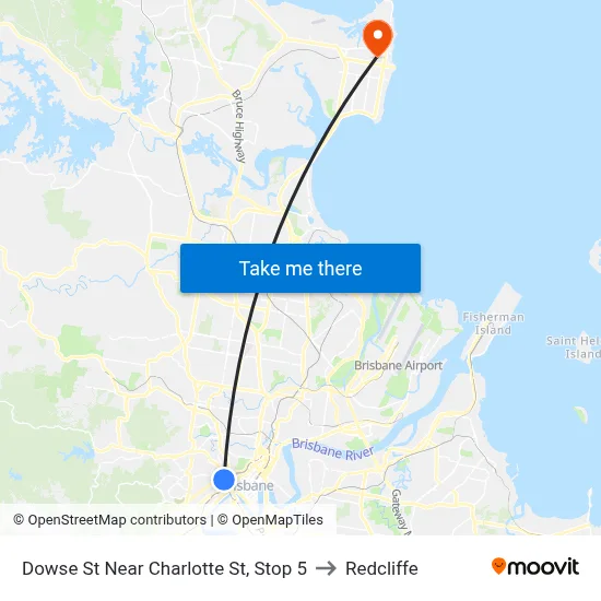 Dowse St Near Charlotte St, Stop 5 to Redcliffe map