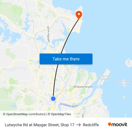 Lutwyche Rd at Maygar Street, Stop 17 to Redcliffe map