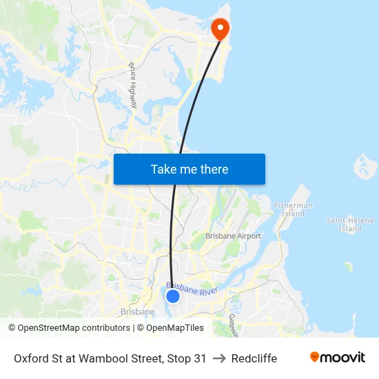 Oxford St at Wambool Street, Stop 31 to Redcliffe map