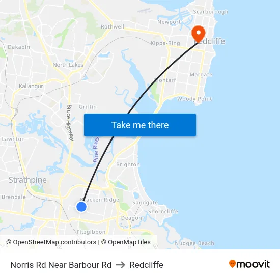 Norris Rd Near Barbour Rd to Redcliffe map
