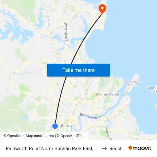 Rainworth Rd at Norm Buchan Park East, Stop 12 to Redcliffe map
