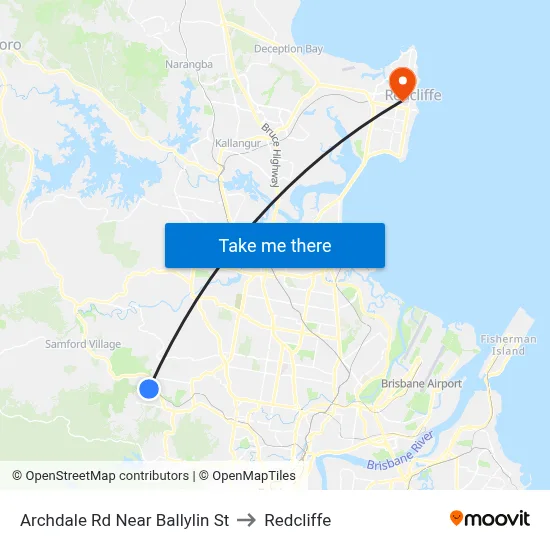 Archdale Rd Near Ballylin St to Redcliffe map