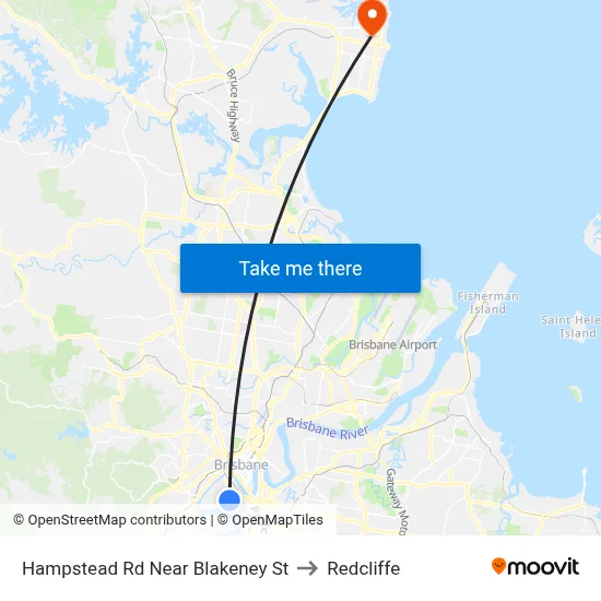 Hampstead Rd Near Blakeney St to Redcliffe map