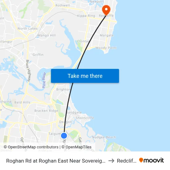 Roghan Rd at Roghan East Near Sovereign Pl to Redcliffe map