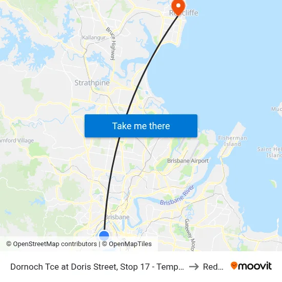 Dornoch Tce at Doris Street, Stop 17 - Temp Closure From 13 July to Redcliffe map