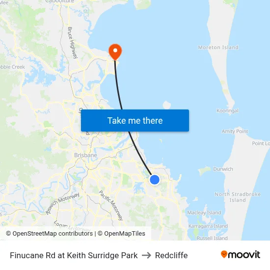 Finucane Rd at Keith Surridge Park to Redcliffe map