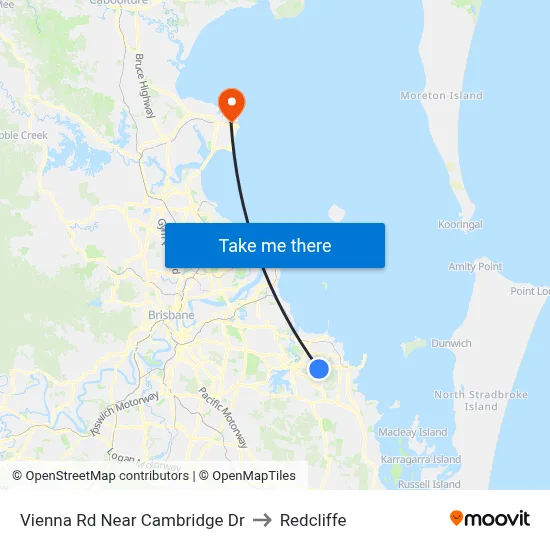 Vienna Rd Near Cambridge Dr to Redcliffe map