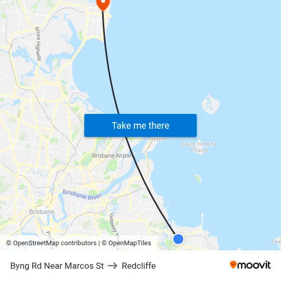 Byng Rd Near Marcos St to Redcliffe map