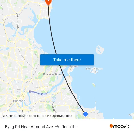 Byng Rd Near Almond Ave to Redcliffe map