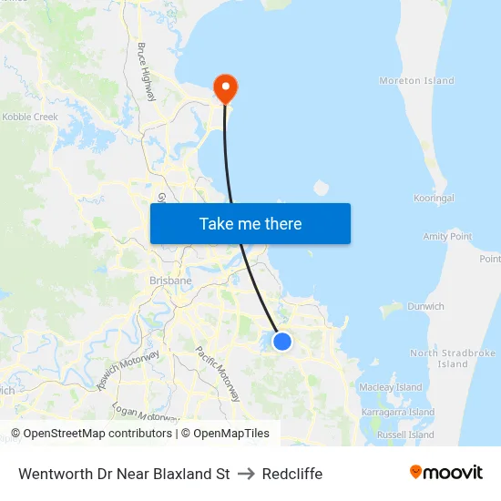 Wentworth Dr Near Blaxland St to Redcliffe map