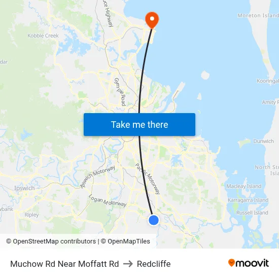 Muchow Rd Near Moffatt Rd to Redcliffe map
