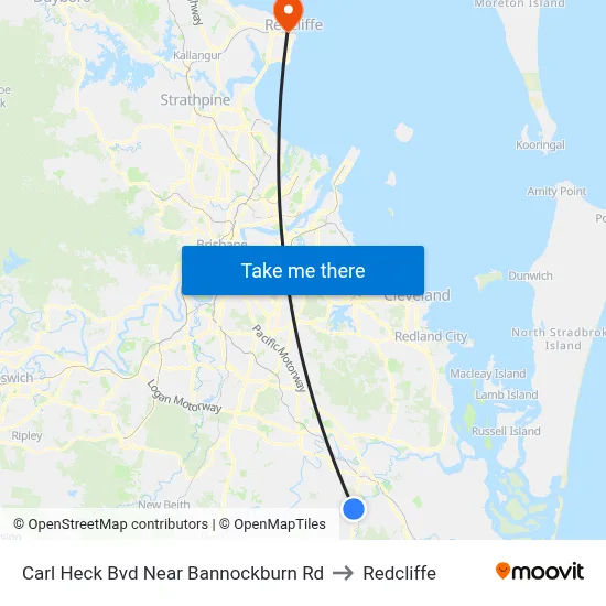 Carl Heck Bvd Near Bannockburn Rd to Redcliffe map