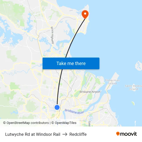 Lutwyche Rd at Windsor Rail to Redcliffe map