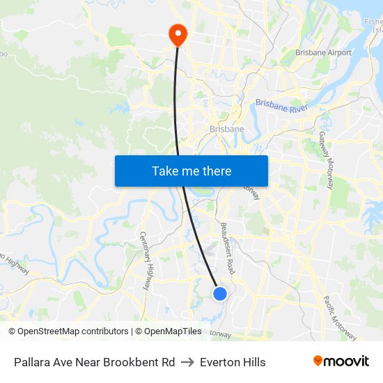 Pallara Ave Near Brookbent Rd to Everton Hills map