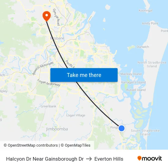 Halcyon Dr Near Gainsborough Dr to Everton Hills map