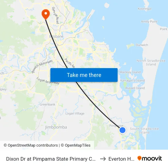 Dixon Dr at Pimpama State Primary College to Everton Hills map