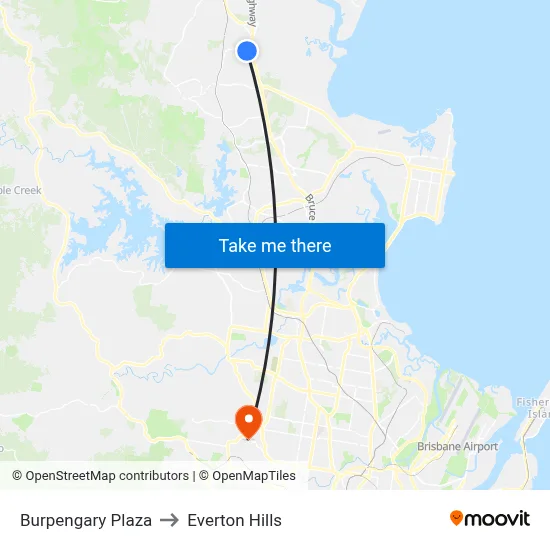 Burpengary Plaza to Everton Hills map