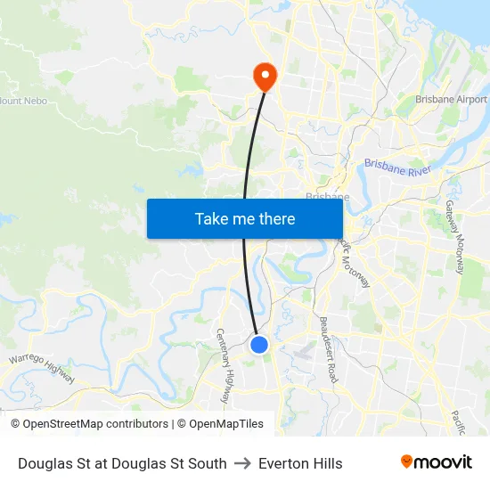 Douglas St at Douglas St South to Everton Hills map