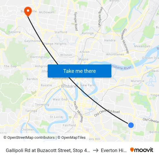 Gallipoli Rd at Buzacott Street, Stop 48a to Everton Hills map