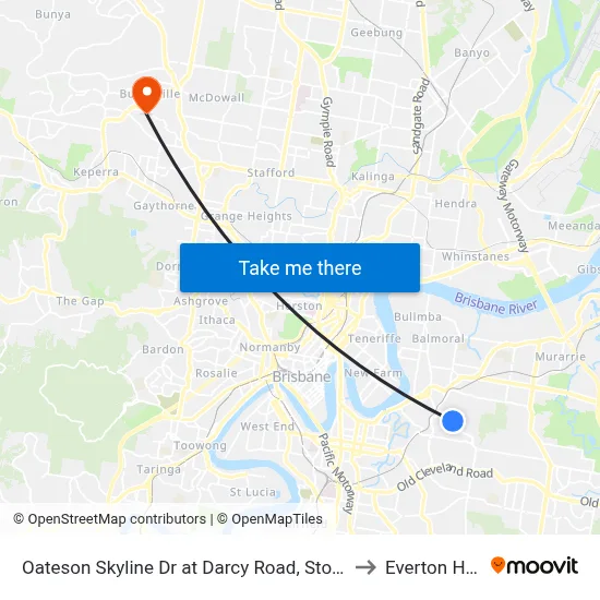 Oateson Skyline Dr at Darcy Road, Stop 40 to Everton Hills map