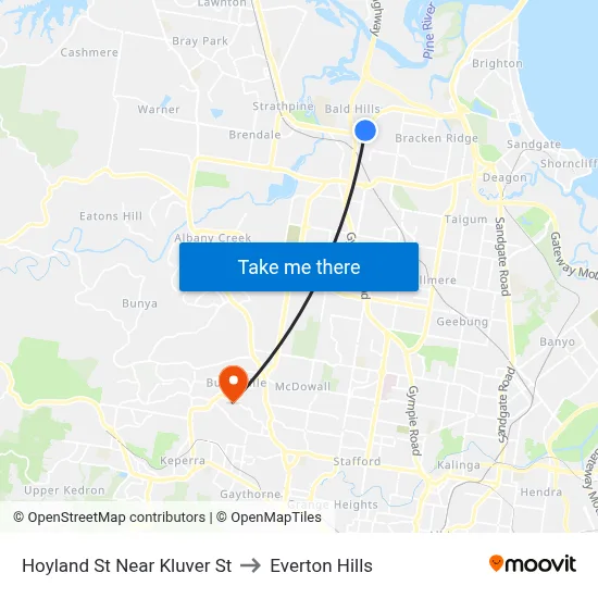 Hoyland St Near Kluver St to Everton Hills map
