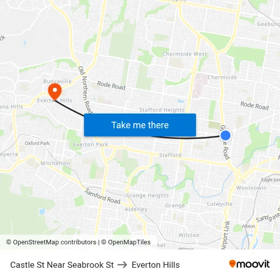 Castle St Near Seabrook St to Everton Hills map