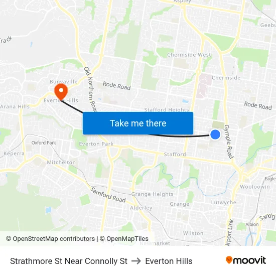 Strathmore St Near Connolly St to Everton Hills map