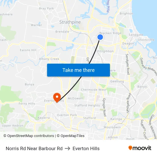 Norris Rd Near Barbour Rd to Everton Hills map