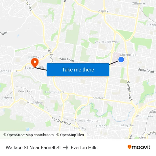 Wallace St Near Farnell St to Everton Hills map