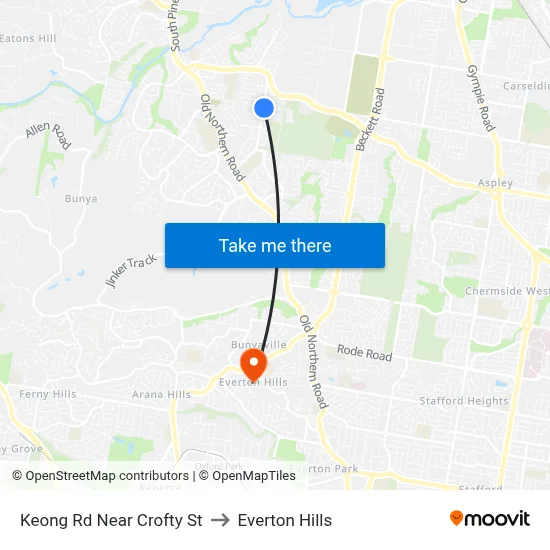 Keong Rd Near Crofty St to Everton Hills map