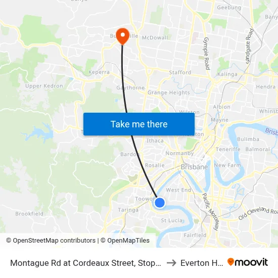 Montague Rd at Cordeaux Street, Stop 30/14 to Everton Hills map