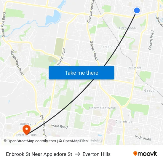 Enbrook St Near Appledore St to Everton Hills map
