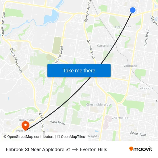 Enbrook St Near Appledore St to Everton Hills map