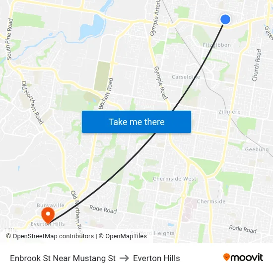 Enbrook St Near Mustang St to Everton Hills map