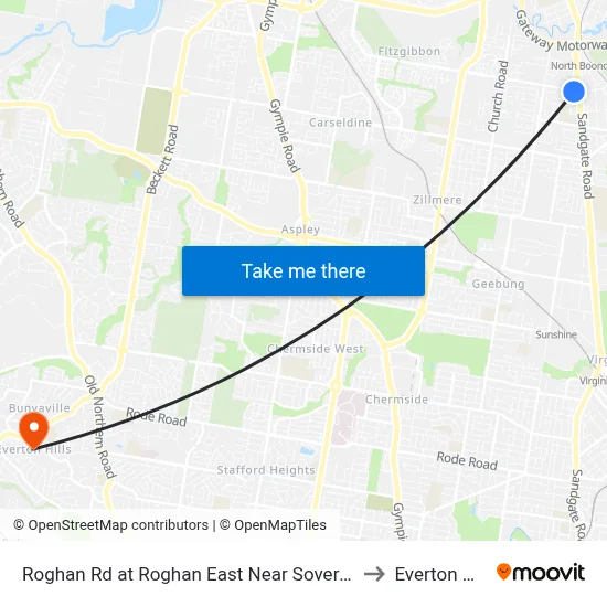 Roghan Rd at Roghan East Near Sovereign Pl to Everton Hills map