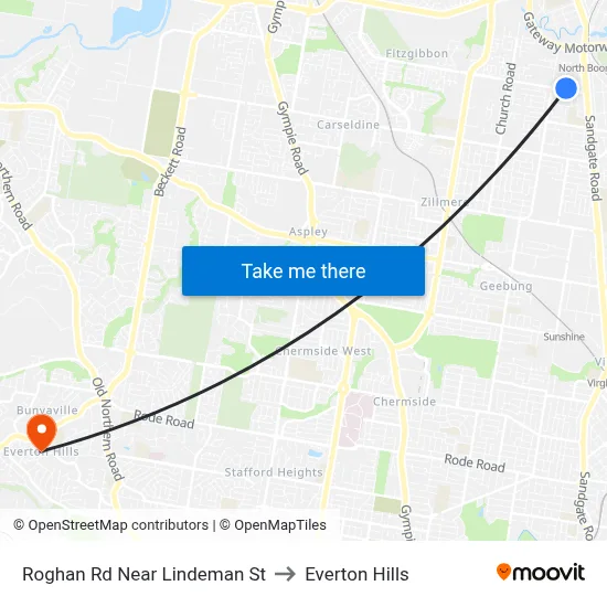 Roghan Rd Near Lindeman St to Everton Hills map