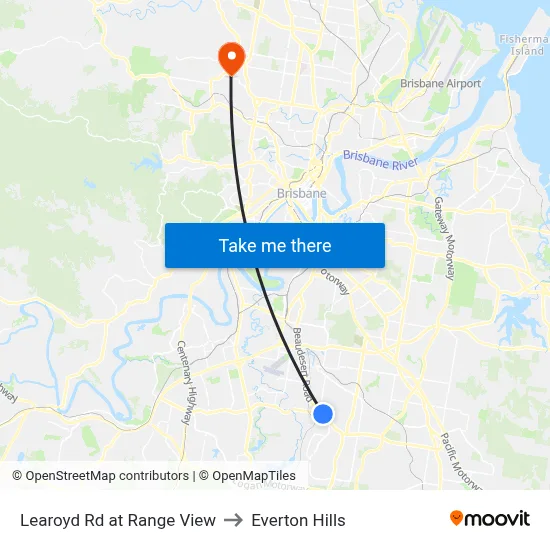 Learoyd Rd at Range View to Everton Hills map