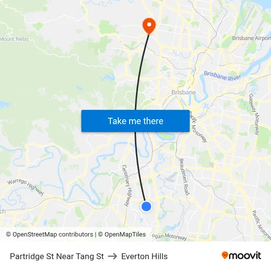 Partridge St Near Tang St to Everton Hills map