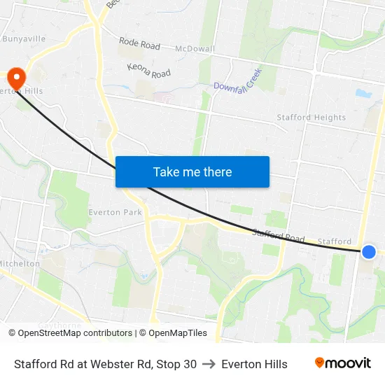 Stafford Rd at Webster Rd, Stop 30 to Everton Hills map
