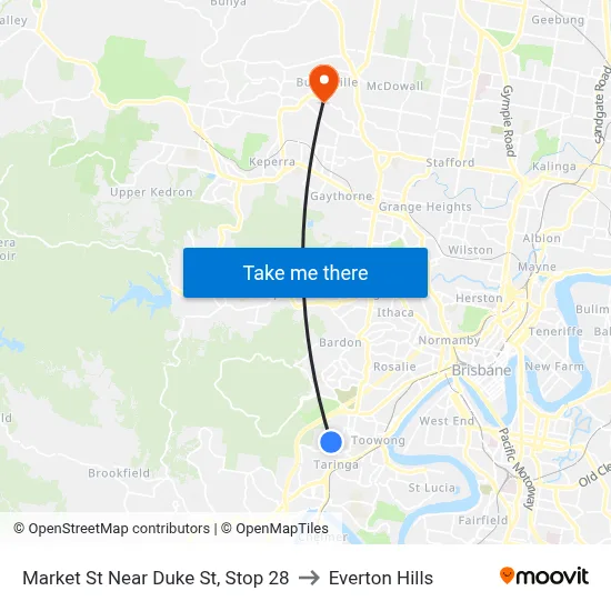 Market St Near Duke St, Stop 28 to Everton Hills map