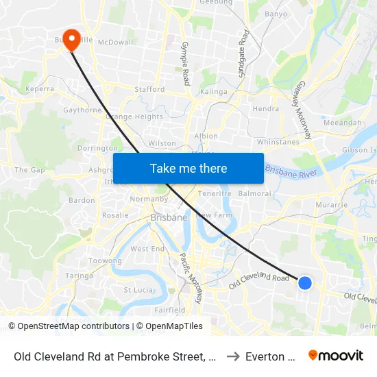 Old Cleveland Rd at Pembroke Street, Stop 36 to Everton Hills map