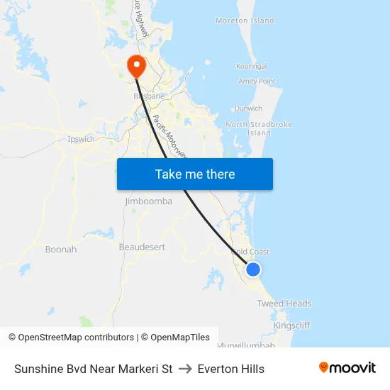 Sunshine Bvd Near Markeri St to Everton Hills map