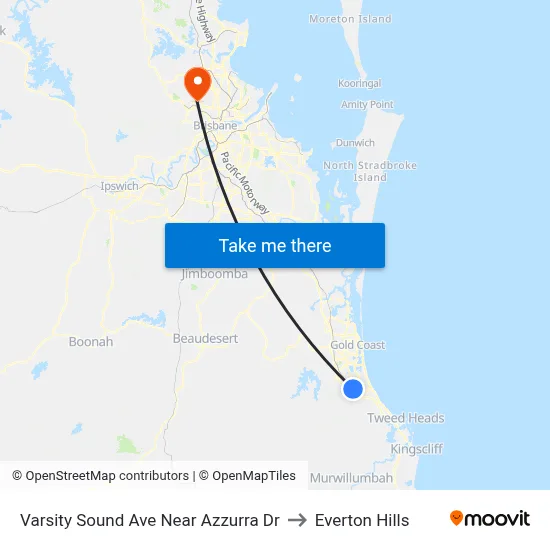 Varsity Sound Ave Near Azzurra Dr to Everton Hills map