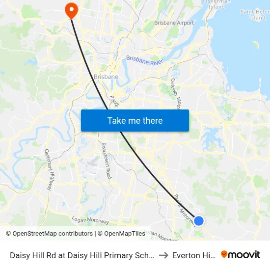 Daisy Hill Rd at Daisy Hill Primary School to Everton Hills map