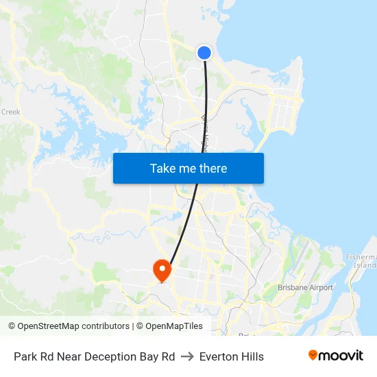 Park Rd Near Deception Bay Rd to Everton Hills map
