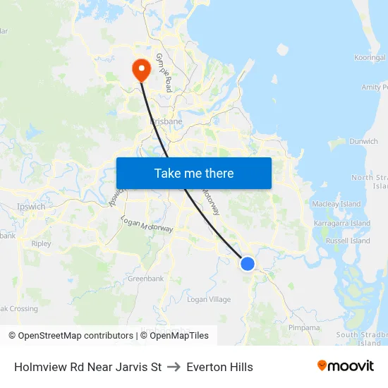 Holmview Rd Near Jarvis St to Everton Hills map