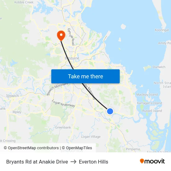 Bryants Rd at Anakie Drive to Everton Hills map