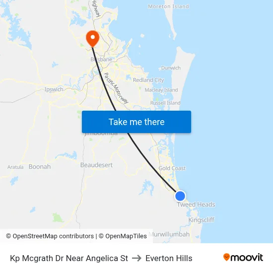 Kp Mcgrath Dr Near Angelica St to Everton Hills map
